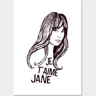 Je T’aime Jane Birkin Posters and Art